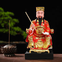 Emperador, Wenchang de 12 pulgadas y 16 pulgadas, Estrella Wenqu, ocupó el primer lugar en la lista de estatuas de Buda de resina, fibra de vidrio y chapadas en oro - details 2