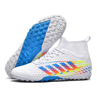 Botas de fútbol profesionales FG/TF para hombre, zapatos de fútbol para exteriores, tobillo alto, zapatos de fútbol de césped para niños, zapatos de entrenamiento - details 20