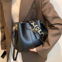 Bolso de hombro pequeño de cuero Pu para mujer, bandolera de cubo, informal, de alta calidad, a la moda - details 26