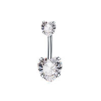 Juego de piercing de cristal para el ombligo, conjunto de Anillo para el ombligo, 14g, g23, de titanio, 6-10mm, 1 unidad - details 11