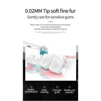 Cepillo de dientes eléctrico de cabeza redonda giratorio para adultos, cepillo de dientes sónico para el hogar, carga USB, limpieza - details 7