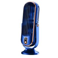 Enfriador de aire pequeño del hogar del motor dual de la batería grande, ventilador de enfriamiento de aire de 5 velocidades 720 °     Ventilador de aire envolvente, ventilador USB portátil - details 0
