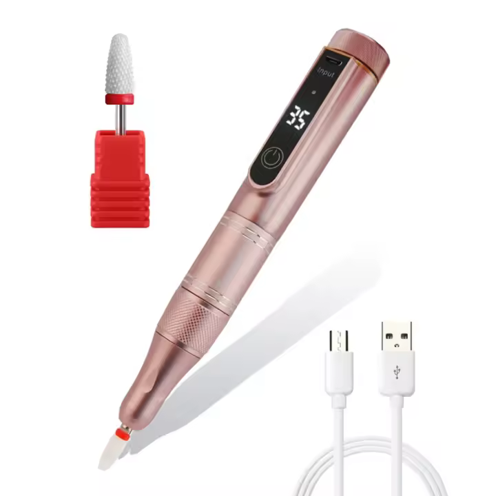 Máquina pulidora de uñas recargable, taladro portátil para manicura, Lima eléctrica para cutículas, pulidora de uñas inalámbrica, 35000RPM - 1