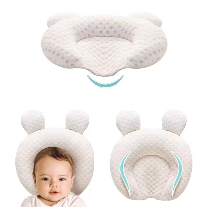 Bebé Anti-sesgo Cabeza Estereotipada De Látex Almohada nacido Shapping Almohadas de Protección Infantil Cojín de Dormir para 0-1 Años de Edad artículos - 1