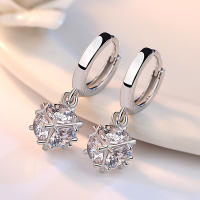 Pendientes de plata de ley 925 para mujer, aretes con hebilla cuadrada de circonita Aaa, regalos de joyería - details 0