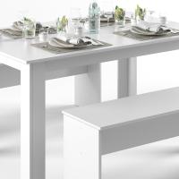 Mesa de comedor Sentio, antracita/roble dorado, 90 x 140 cm con 2 bancos - details 37