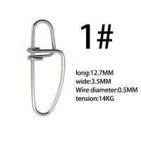 100 Uds conector de pesca de acero inoxidable Pin de acero inoxidable broches de pesca anillos sólidos broches enganchados accesorios de Pin - details 16