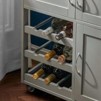 Cocina Estantería de Cocina Isla Ccocina con Barra Carrito de Servir Blanco 67 x 37 x 87cm FKW45-WN ES - details 14