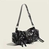 Bolso de Axila con Remaches Retro en un Diseño Picante de Estilo Americano, Estilo Bandolera Moderno - details 3