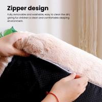 Sofá suave y cómodo para mascotas, cama extraíble y lavable, nido de felpa antideslizante, cojín decorativo para dormir para gatos, suministros para mascotas, 1 Juego - details 17