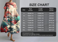 Vestido Casual de Playa para Mujer con Estampado 3D de Flor Fresca Vestido Suelto a Rayas con Talla S-5XL - details 0