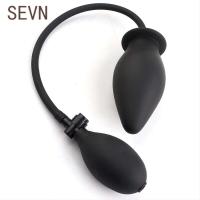 Embalaje privado SEX Masajeador de silicona extensible para hombres y mujeres, juguetes sexuales con enchufe Iatable, consolador Anal para patio trasero - details 1