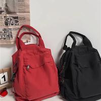 2024 Nueva mochila vintage informal para mujer: mochila plegable de viaje universitaria con cierre de cremallera, correas de hombro fijas y forro de poliéster, mochila negra lavable a máquina para el trabajo, desplazamientos - details 12