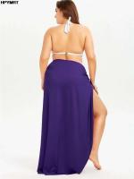 Vestido de Playa para Mujer Ouwu Cubierta de Sarong de Espalda Cruza Lentejuelas Y2K - details 10