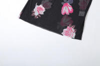 BUNO-estido Halter de moda para mujer, vestido sin espalda con estampado de rosas, sin espalda, Sexy con cuello en V, ajustado para fiestas en la playa - details 14