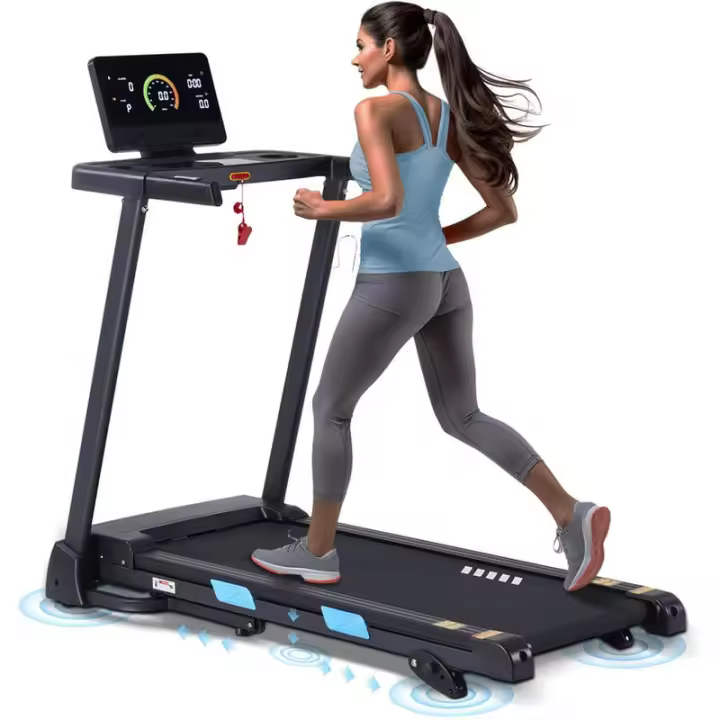 Cintas de correr ATEEDGE para el hogar, capacidad de 350 libras, 10 MPH, cinta de correr inclinada de 3.0HP con aplicación Bluetooth, correa de 17 * 46 ", correr - 1