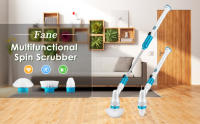 Fregadora Giratoria Eléctrica con 3 Cabezales de Cepillo Reemplazables, Mango de Extensión Ajustable para Baño, Cocina y Coche - details 0