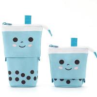Estuches de lápices Kawaii para niñas y niños, caja de lápices con bonito gato con cremallera, útiles escolares, papelería, regalo, bolsas emergentes - details 0