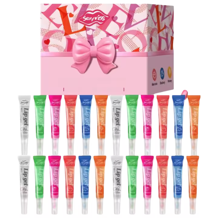 Set de Regalo de Lujo Jalea Labial Hidratante y Brillante 24PCS Perfecto para Labios Secos - 1