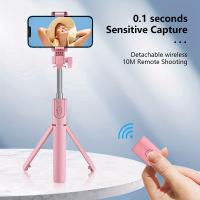 Nuevo Soporte de Piso para Teléfono Móvil de Tiro de Selfie, Soporte Universal para Selfie de Viaje Conveniente con Rotación de 360 ​​Grados, Trípode de Cámara Panorámica Antivibración Inalámbrico para Transmisión en Vivo al Aire Libre - details 3