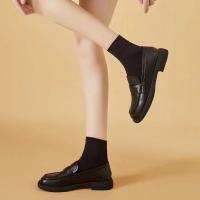 Mocasines de piel auténtica para mujer, versátiles, con suela suave, informales y de moda. - details 1