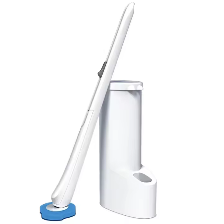 Cepillo de Inodoro Desechable con 16 Recambios y Líquido de Limpieza Herramienta de Limpieza de Pared para Baño - 1