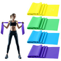 Juego de bandas de resistencia banda elástica TPE 4 niveles de resistencia ejercicio recuperación Fitness Yoga Pilates rehabilitación entrenamiento de fuerza - details 0