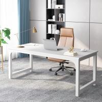 Mesa de Escritorio Moderna Blanca Ideal para Oficina en Casa, Dormitorio Montaje Fácil - details 0