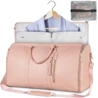 Traje plegable de las mujeres bolsa de viaje multifuncional de gran capacidad de gran PU bolsa de equipaje de mano - details 0