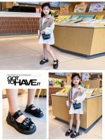 Zapatos de cuero para niña, calzado de princesa de encaje con suela suave, moda Lolita para fiesta, temperamento elegante, primavera y otoño, 2024 - details 13