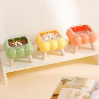 Cuenco antideslizante para comida y agua para gatos, cuenco desmontable antivómitos para mascotas con soporte, estación de alimentación para perros antivuelco - details 11