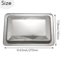 Tapa de cubo de basura de acero inoxidable, cubierta de cubo de basura empotrada, tapa de basura oscilante de equilibrio incorporado para encimera de cocina B - details 5