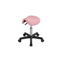 Taburetes de salón giratorios con altura ajustable, sillas con ruedas de 59-70 cm, negro - details 15