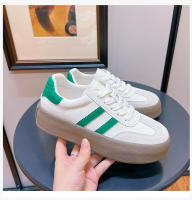 Cuero zapatos de entrenamiento alemán plataforma solo zapatos deportes zapatos blancos - details 25