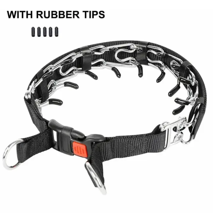 Collar with tip para Perro, accesorio estable de Maple inoxidable, sin neumáticos, cubierta de Nailon Con, para hacer Perros grandes - 1