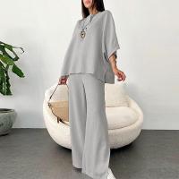 Conjunto de Top y pantalones Vintage para mujer, traje de pantalones sueltos informales para mujer - details 5