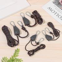 Tensor de cuerda de viento para toldo de elevación de luces, sujetador de cuerda ajustable, hebilla fija, perchas de trinquete de polea, 5 estilos - details 7
