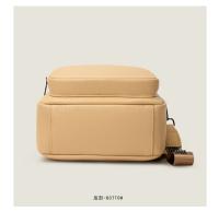 Mochila Mini Compacta Bolsa de Viaje en Cuero Azul y Amarillo Bolsa de Hombro para Mujeres - details 13