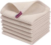Toallas De Cocina De Algodón Puro 100% Tejidas a La Moda Del Encaje Ultra Suaves Absorbentes Y Secado Rápido Tamaño 12x12 Pulgadas Pack De 6 - details 9