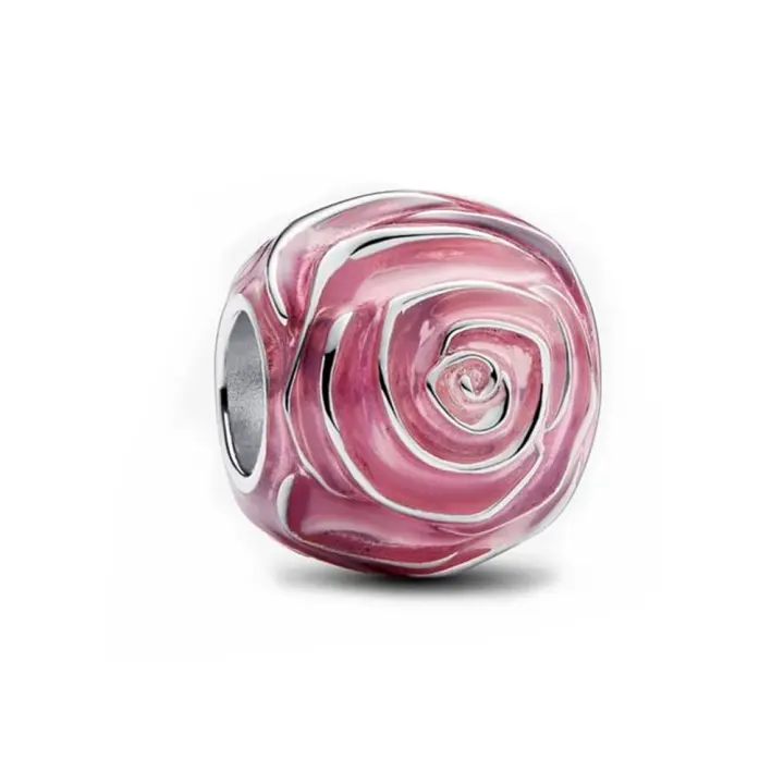 Nuevas piedras rosas de verano en accesorios de joyería DIY de plata - 1