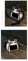 Bolso de mujer de marca de Hong Kong, impreso, de cuero genuino, bolso de cubo versátil de moda2025Nueva Bolsa Casual para Mujeres de Viaje al Aire Libre - details 13