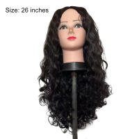 Peluca rizada negra para mujer, pelo de fibra resistente al calor, Cosplay, fiesta de disfraces, uso en vacaciones - details 2