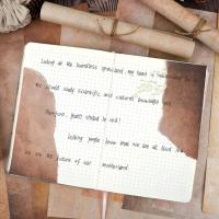50 hojas de papel de escritura de papelería Vintage, papel de carta para álbum de recortes literario clásico Simple, papel de dibujo, manualidades DIY - details 4
