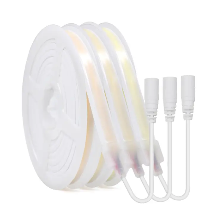 Tira de luces LED COB de 5V, cinta de neón Flexible de alta densidad, 320LED/m, 3000K, 4000K, 6000K, RA90, lámpara de cuerda de neón resistente al agua - 1