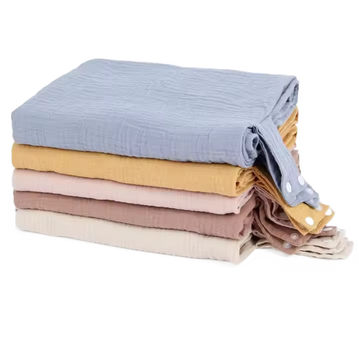 Funda de algodón para cochecito de bebé, cubierta completa de gasa, funda de asiento de seguridad para bebé, accesorios de cochecito de bebé, sombrilla, cubierta para cesta de bebé - 1