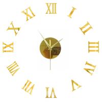 Reloj de pared con espejo acrílico de Número Romano grande 2D/3D, pegatina de moda DIY, relojes de cuarzo, decoración del hogar, pegatinas para el salón - details 7