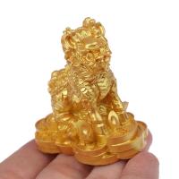 Estatua de la bestia del Dios Qilin, Fengshui Kylin Chi-lin Qilin de cobre chino, para decoración del hogar, 1 par - details 19
