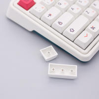 Teclado de dibujos animados blanco Simple XDA PBT, sublimación de tinte para juegos mecánicos personalizados, Kit de teclas resistentes al desgaste, 126 - details 9