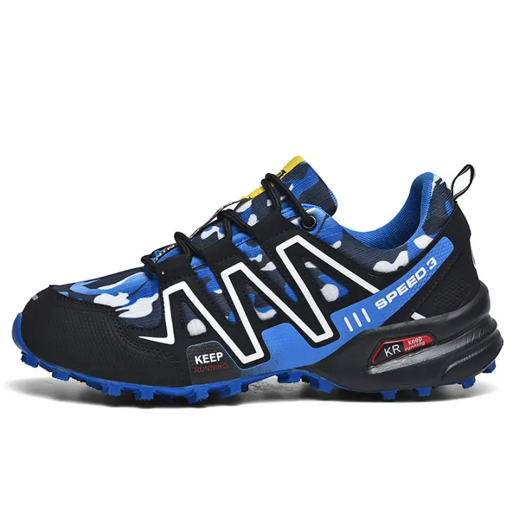 Zapatos de senderismo para hombre, zapatillas ligeras para caminar al aire libre, transpirables, antideslizantes - 1