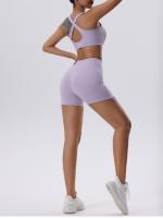 Conjunto Deportivo de Yoga sin Costuras para Mujer, Sujetador Deportivo y Leggings Cortos para gimnasio, 2 Piezas - details 16